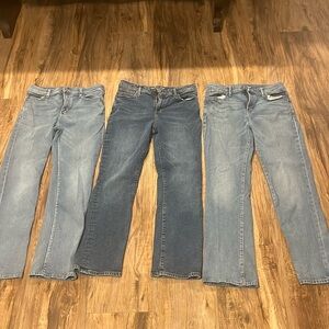 Old Navy Boys size 18 boot cut jeans. Built in flex.  Excellent condition.